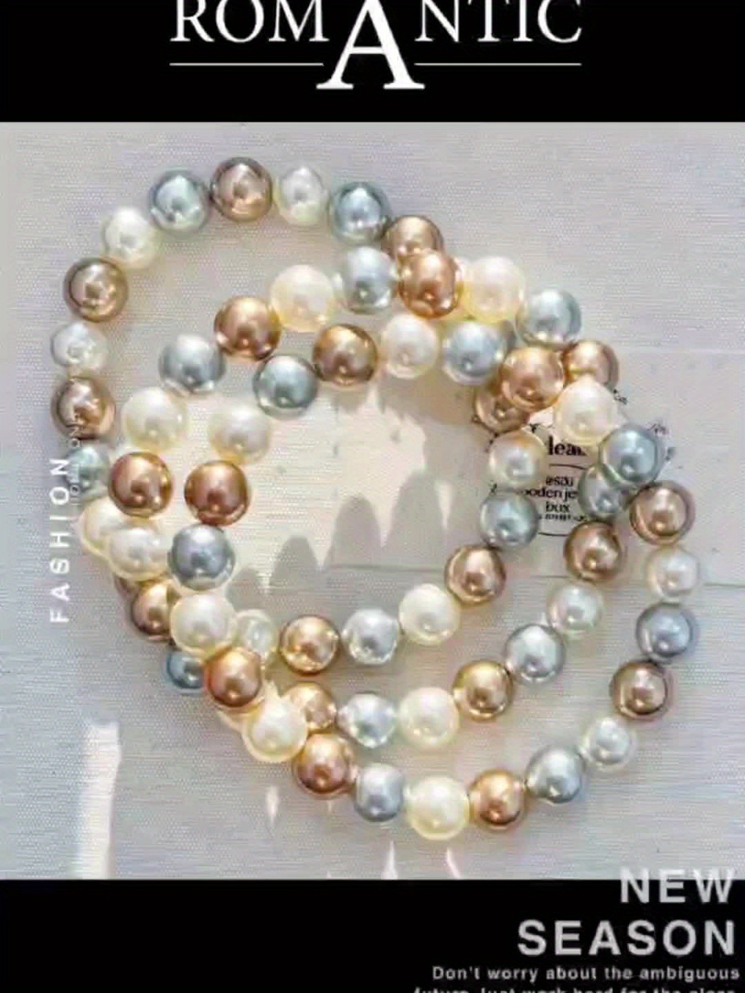 Melad Mixed Gray Pearls Bracelet for Weddings Birthdays